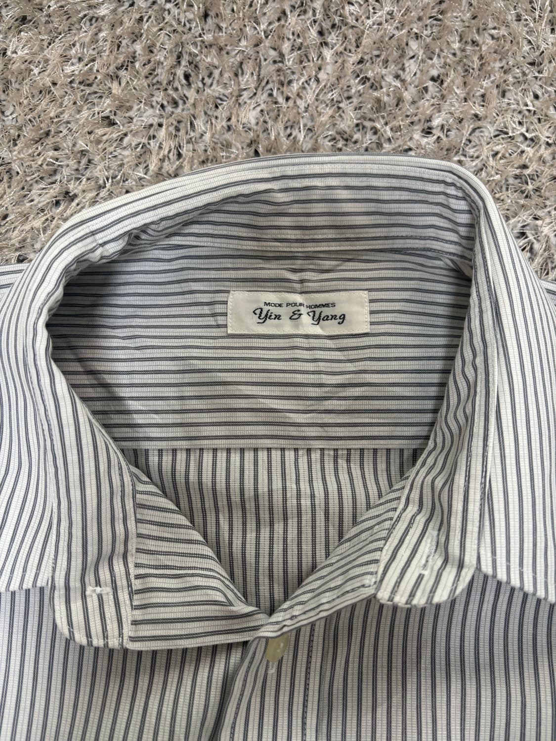 일본판 YIN&YANG 스트라이프 셔츠 사이즈 105 상품이미지3