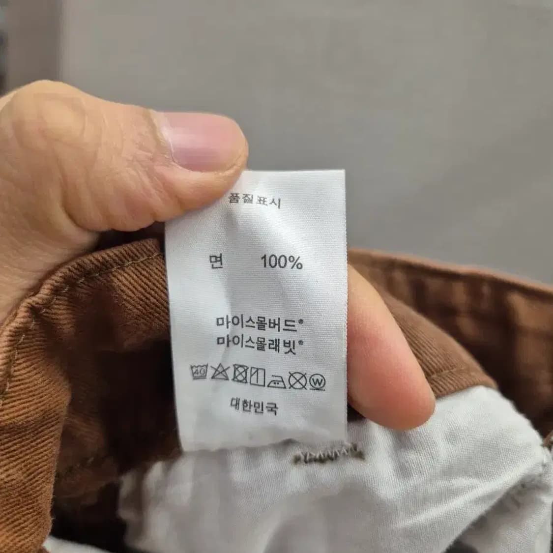 스몰버드 코튼 반바지 M 브라운 상품이미지6
