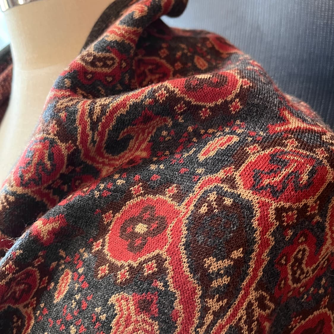 에트로 대형 울 실크 자카드 숄 머플러 상품이미지8