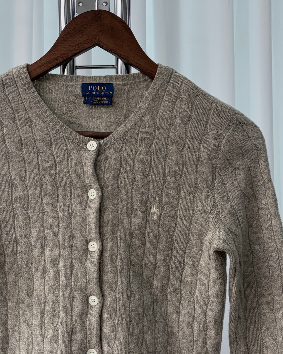 [XS]폴로 랄프로렌 캐시미어 혼방 케이블 니트 가디건 상품이미지4