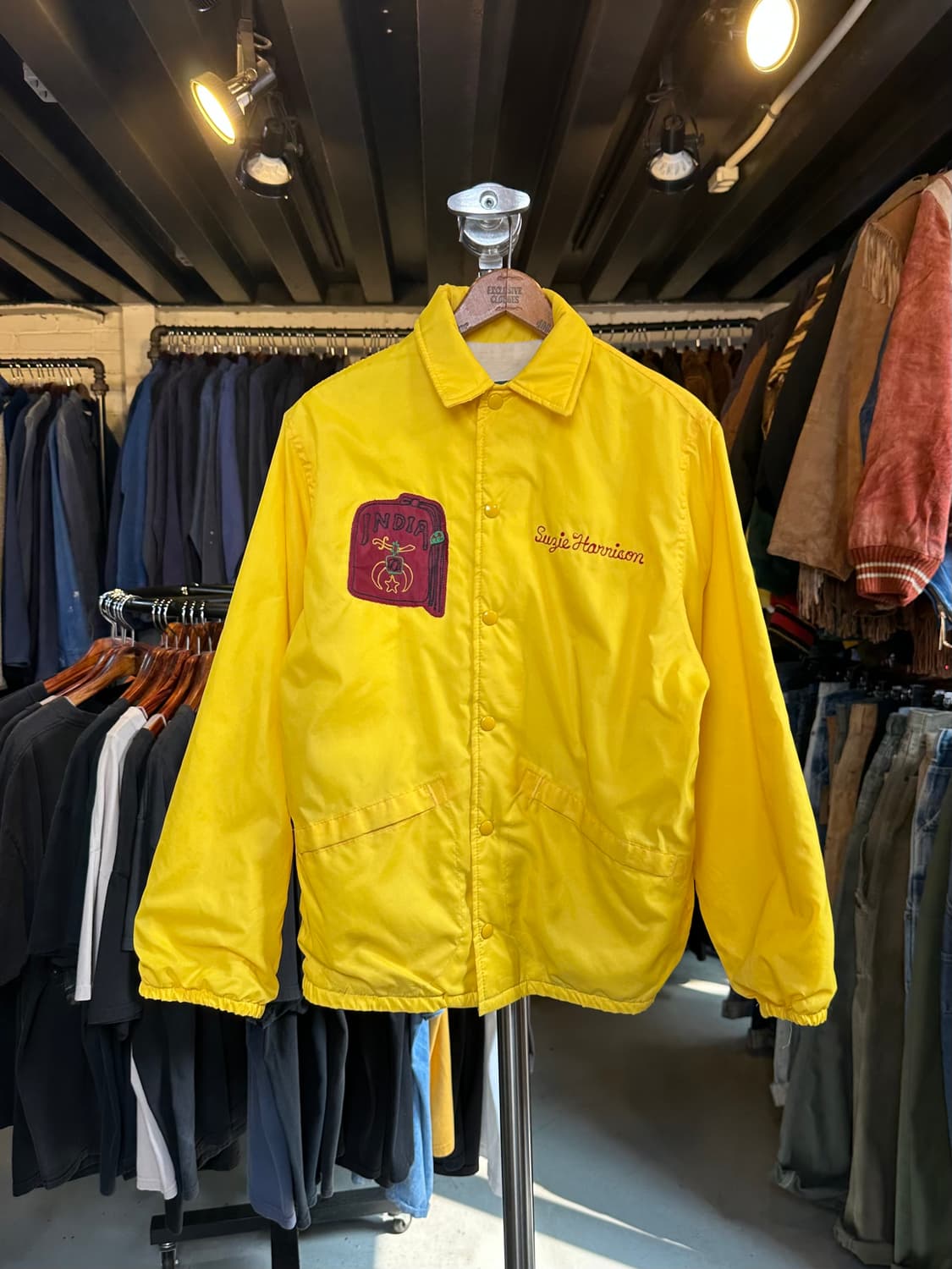 90s Dunbrooke 나일론 자수 코치 자켓 made in usa 상품이미지2