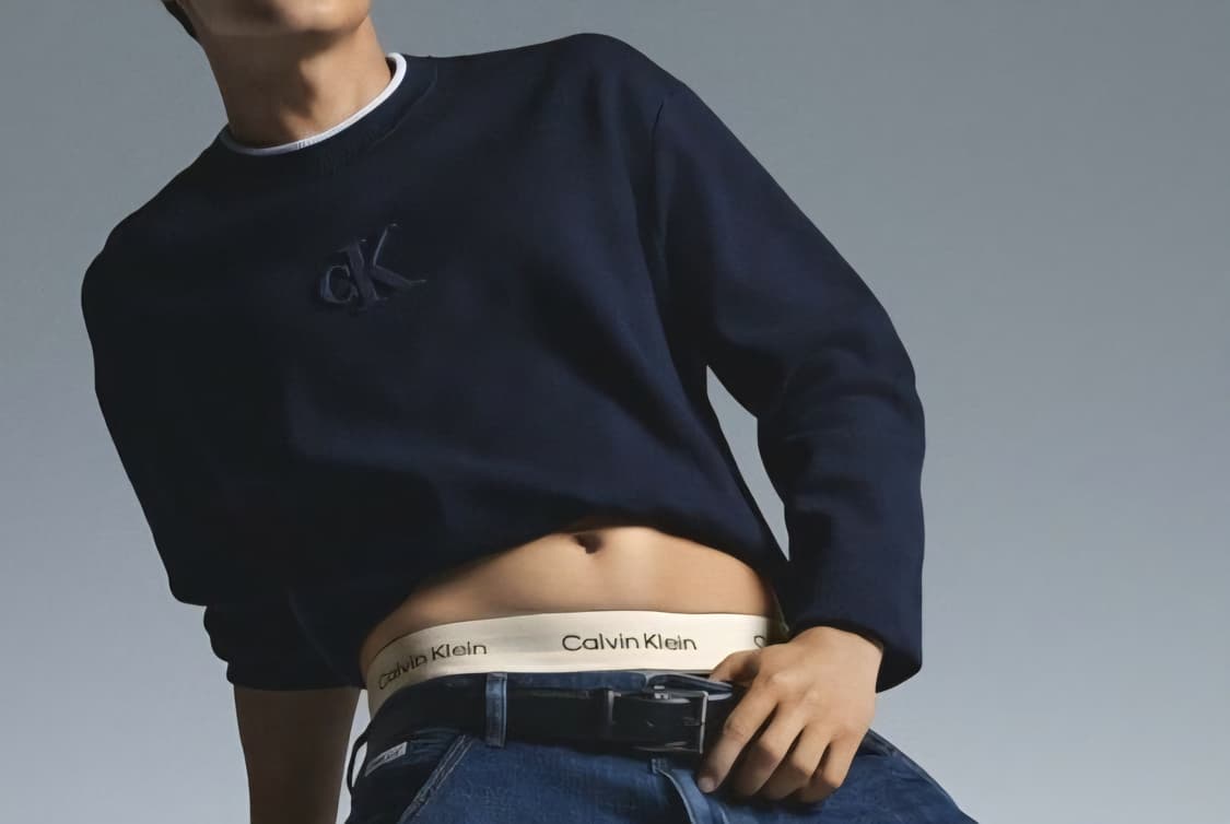 캘빈클라인 엠보스드 로고 니트 상품이미지2