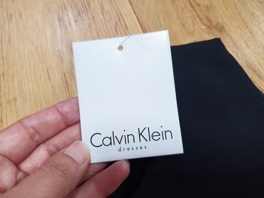 CK 투톤배색 원피스 55-66 새상품 상품이미지5