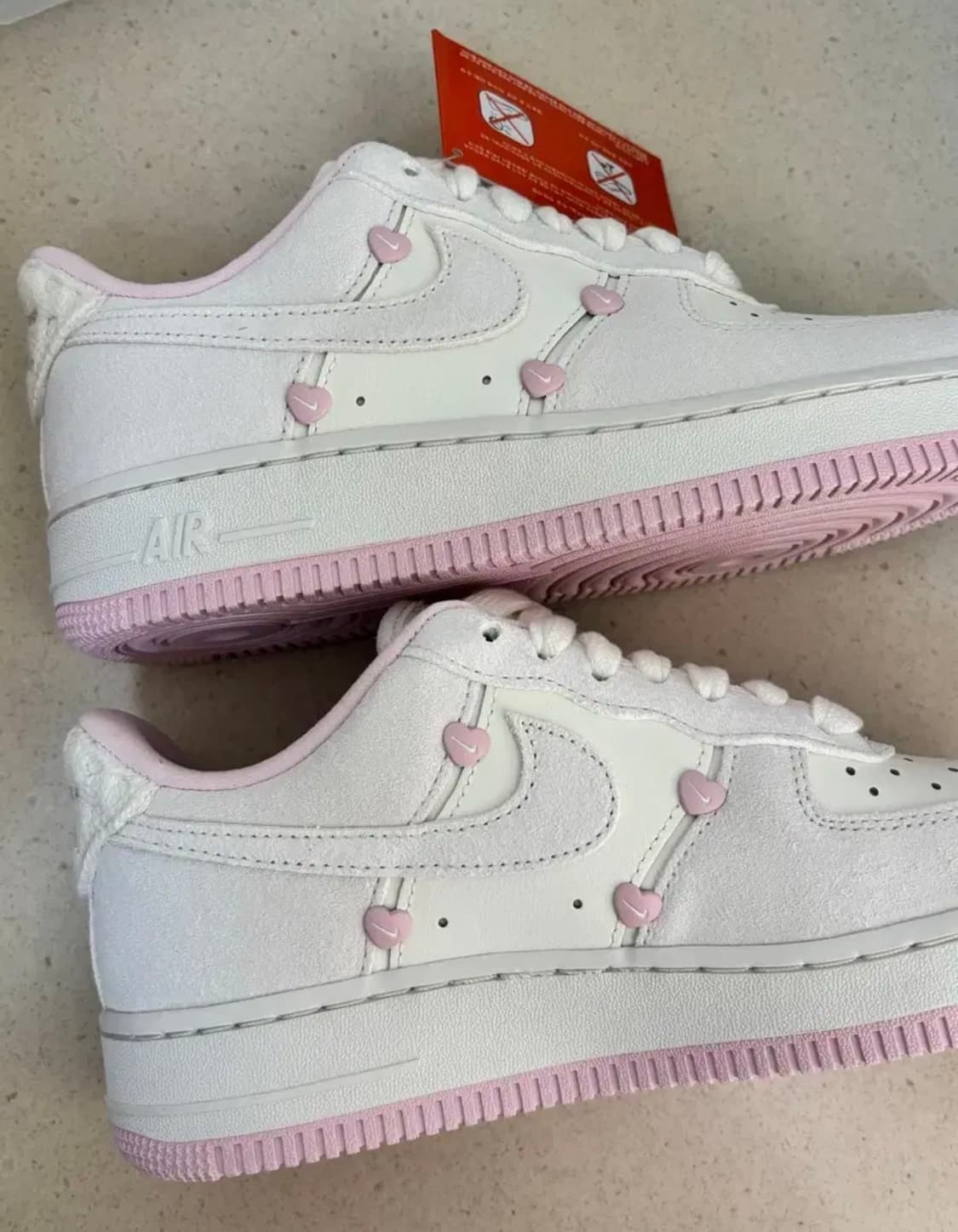 W 나이키 에어포스 1 로우 밸런타인데이 세일 핑크 폼 2025 발렌타인 상품이미지6