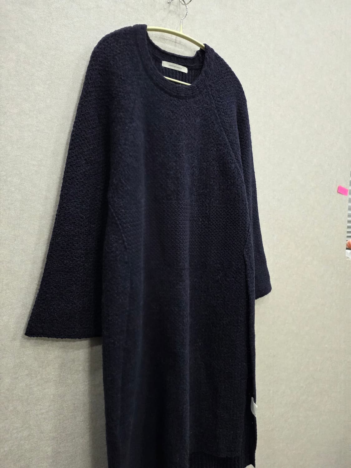 VOICE OF VOICES 알파카 니트 원피스 네이비컬러 (55~77) 상품이미지3