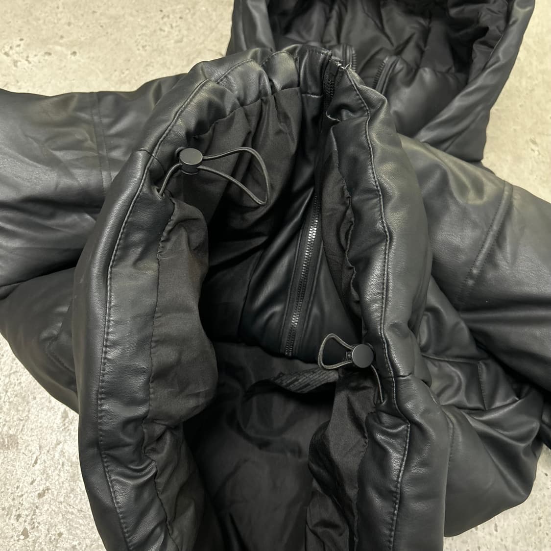 자라 레더 후드 패딩[1546] 상품이미지5