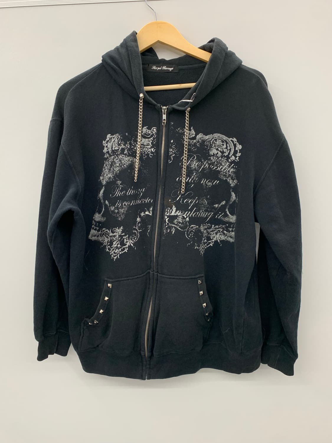 Sexpotrevenge 프린팅 스터드 후드집업 상품이미지5