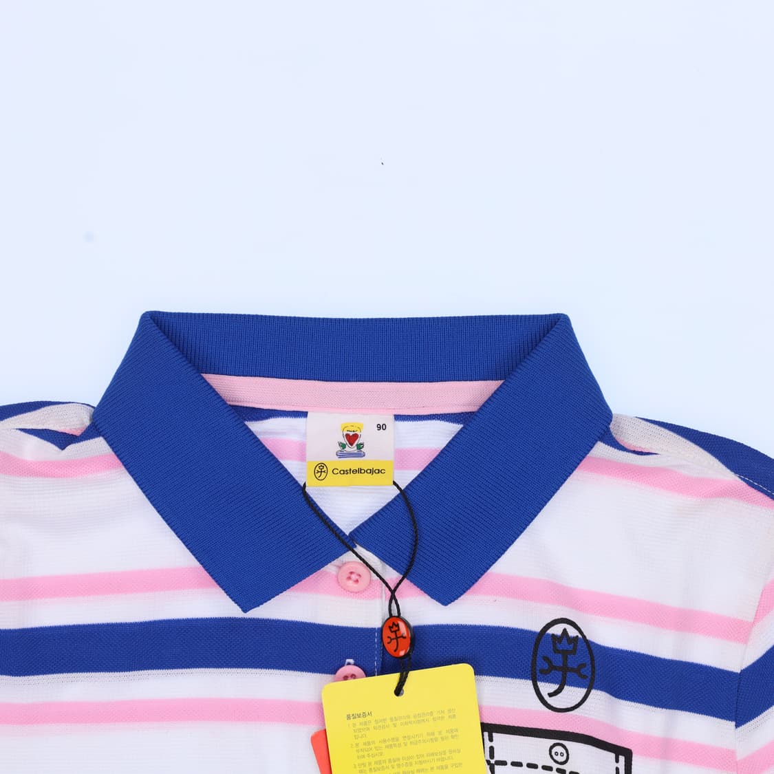 90 새상품 까스텔바작 여성 반팔티 0407M 상품이미지3