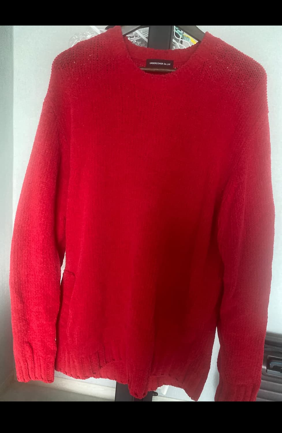 undercover언더커버 원포켓 레드니트 상품이미지1