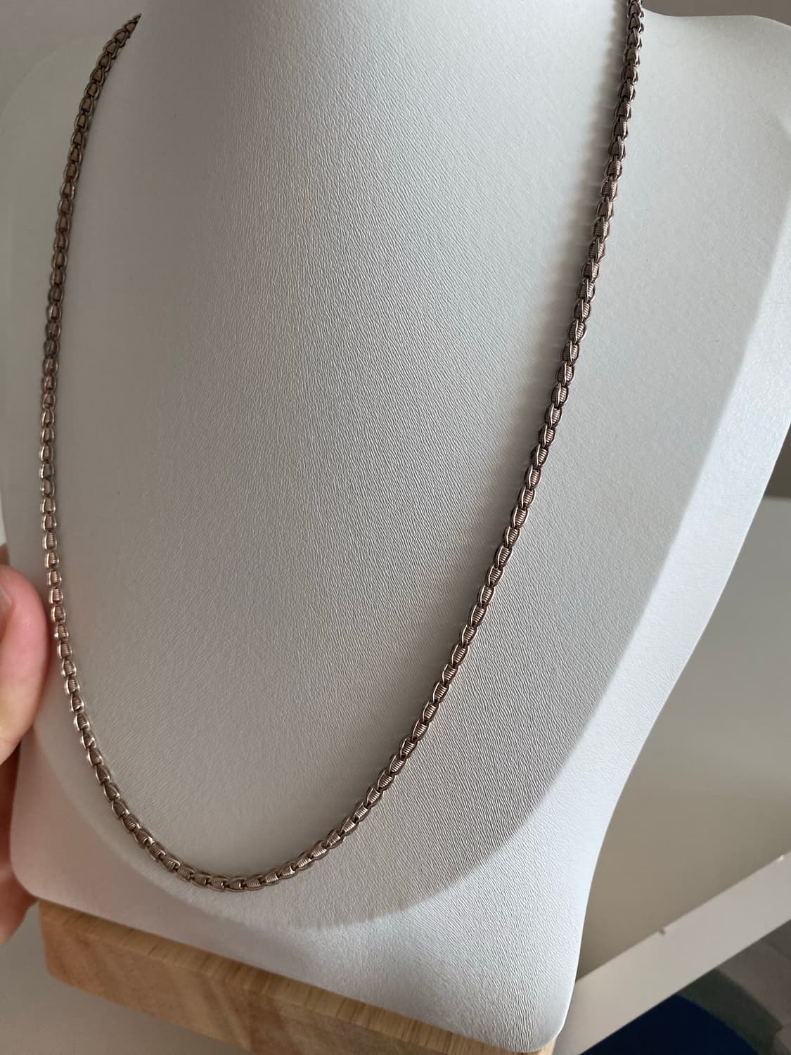 빈티지 실버톤 체인 목걸이  상품이미지3
