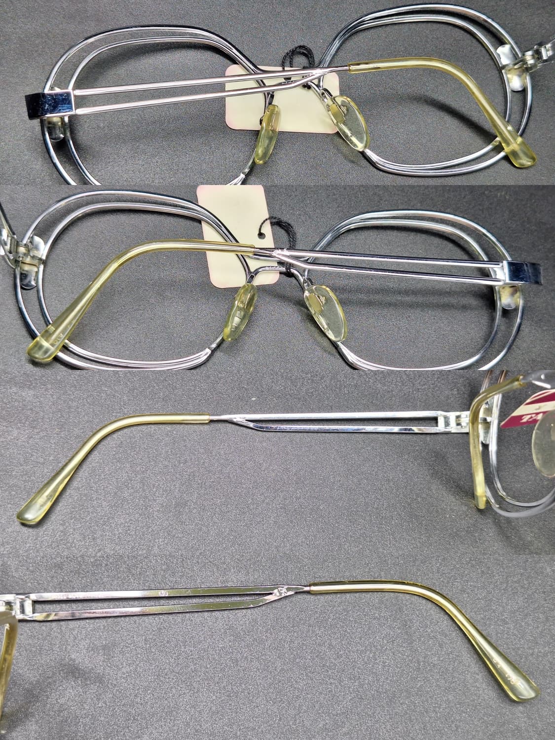 80s 프랑스 빈티지 데드스톡 미사용/51mm 안경테 ESSEL HOYA 상품이미지4