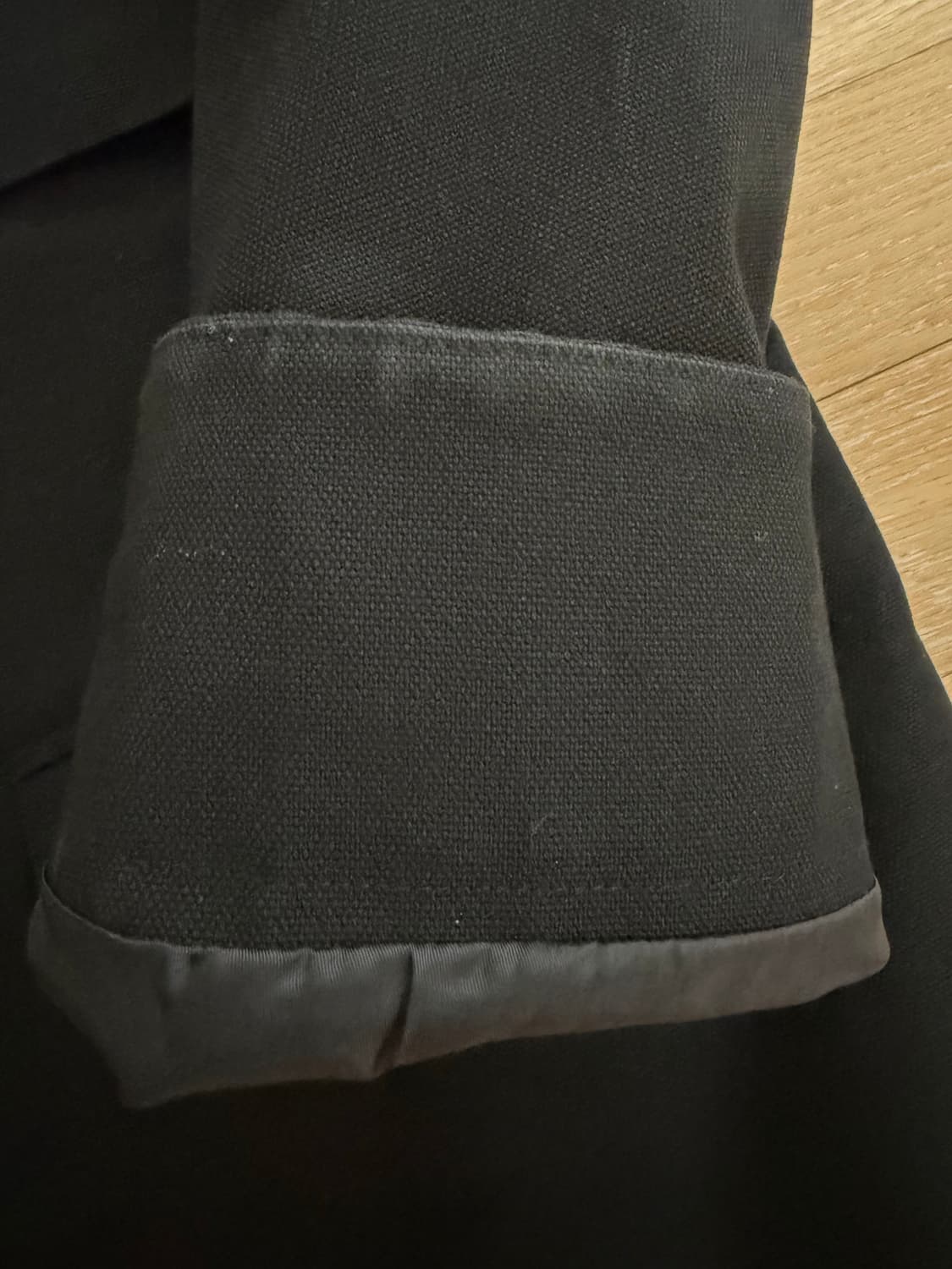 렉토 프렌치 빈티지 밀리터리 캔버스 자켓 블랙 M 상품이미지5