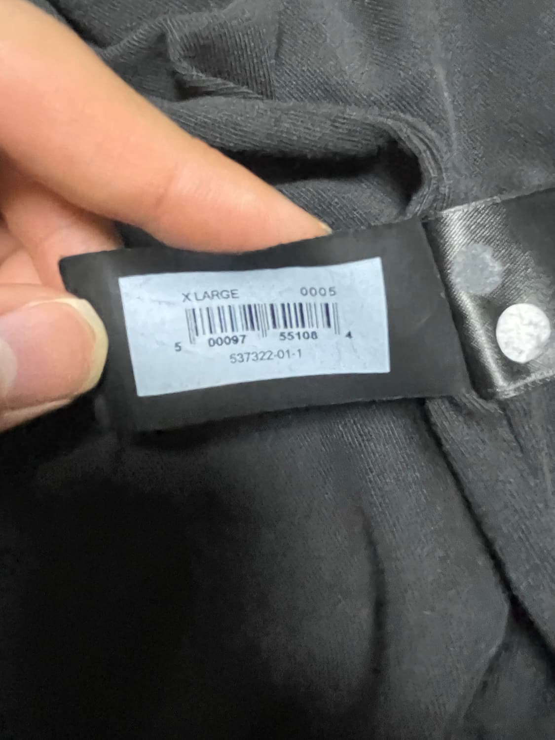 이지 갭 후드집업 블랙 XL 상품이미지6