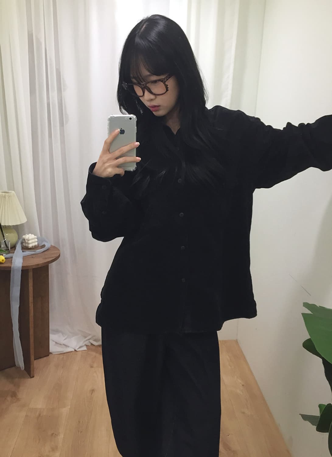 공용 커버낫 코듀로이 오버핏 셔츠 100 상품이미지2