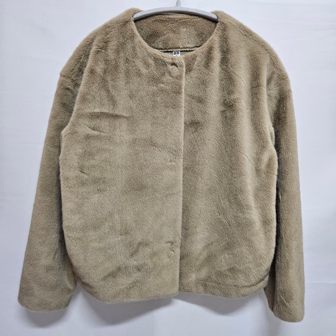 유니클로 알파카 퍼 자켓 M 상품이미지1