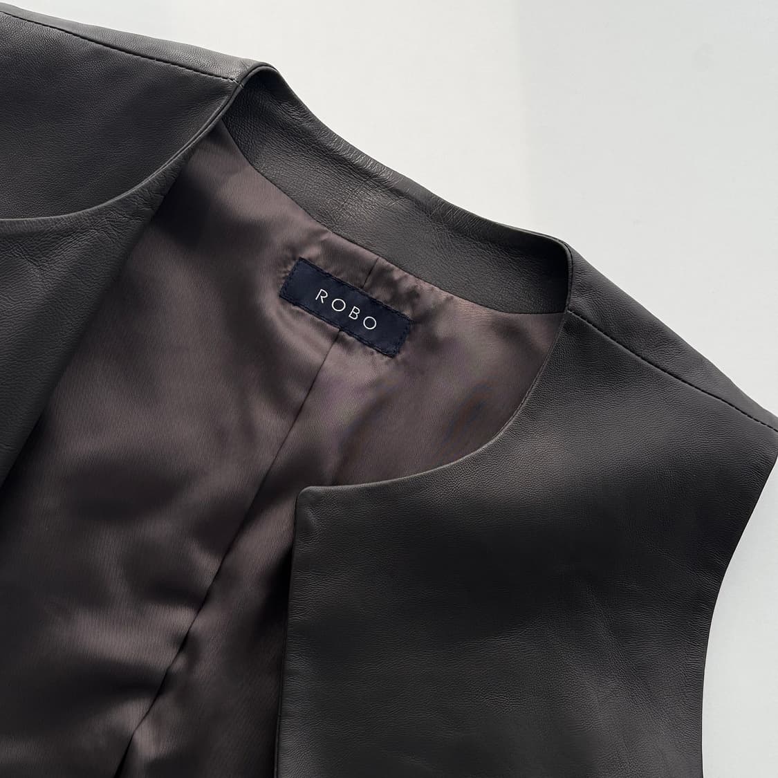 로보 ROBO 이태리 램스킨 롱 베스트 [새상품] 상품이미지3