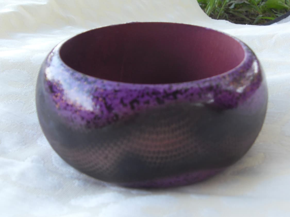 Wooden python bangle (purple) 상품이미지3