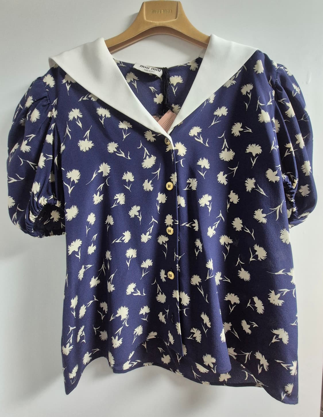 미우미우 플라워 블라우스 상품이미지2