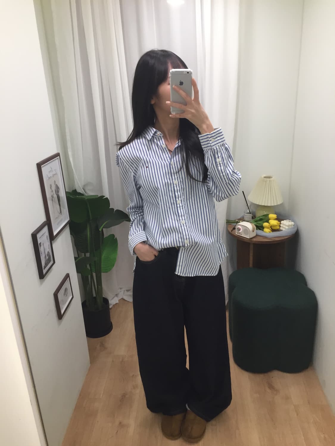 여성 타미 스트라이프 셔츠 95 상품이미지3