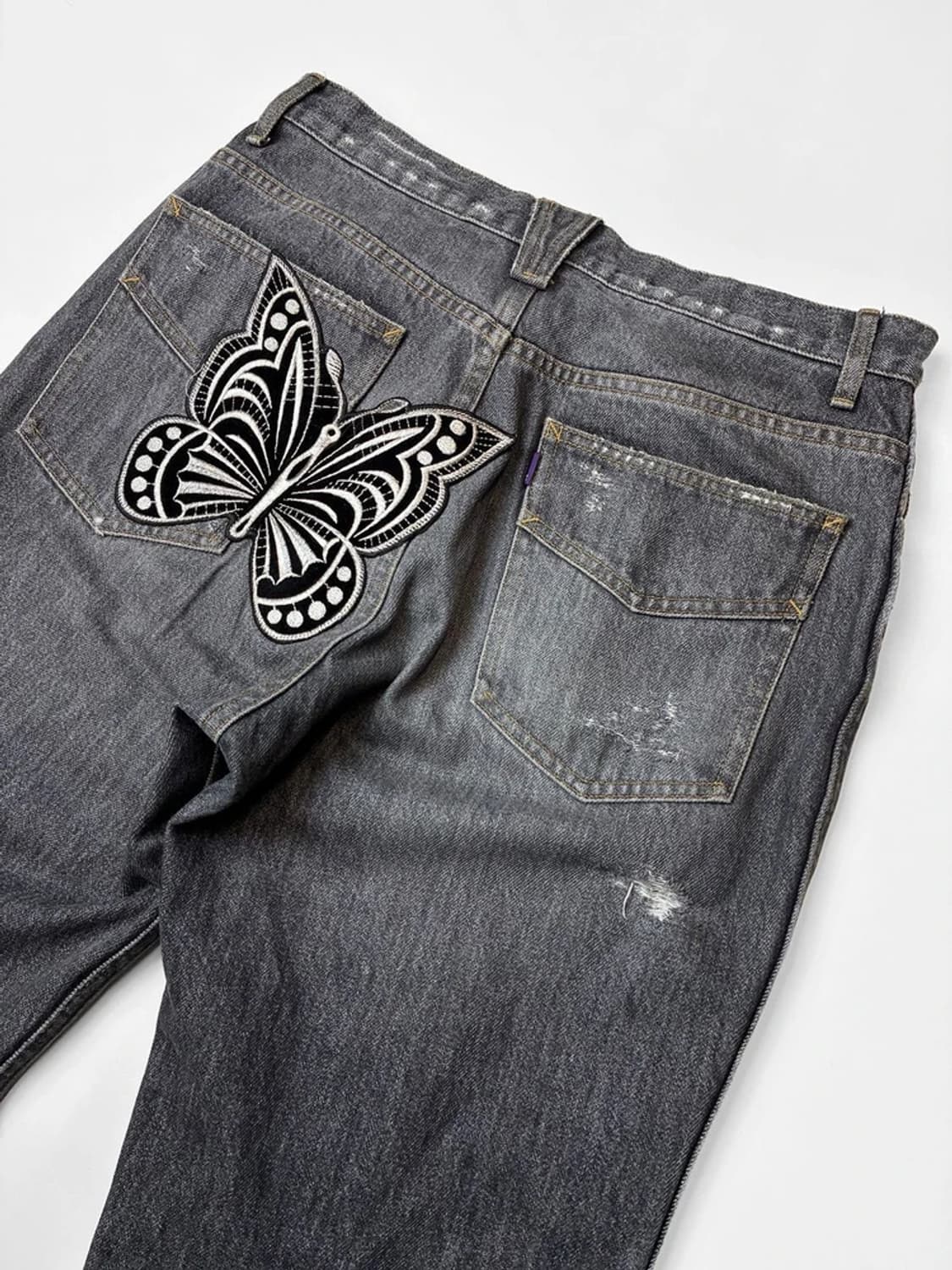 니들스 버터플라이 패치 부츠컷 데님 팬츠 PN5665    상품이미지7