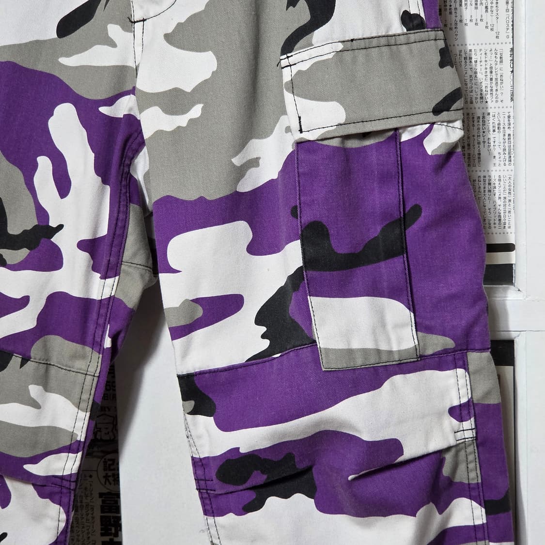 로스코 퍼플 카모 패턴 카고 팬츠 상품이미지3