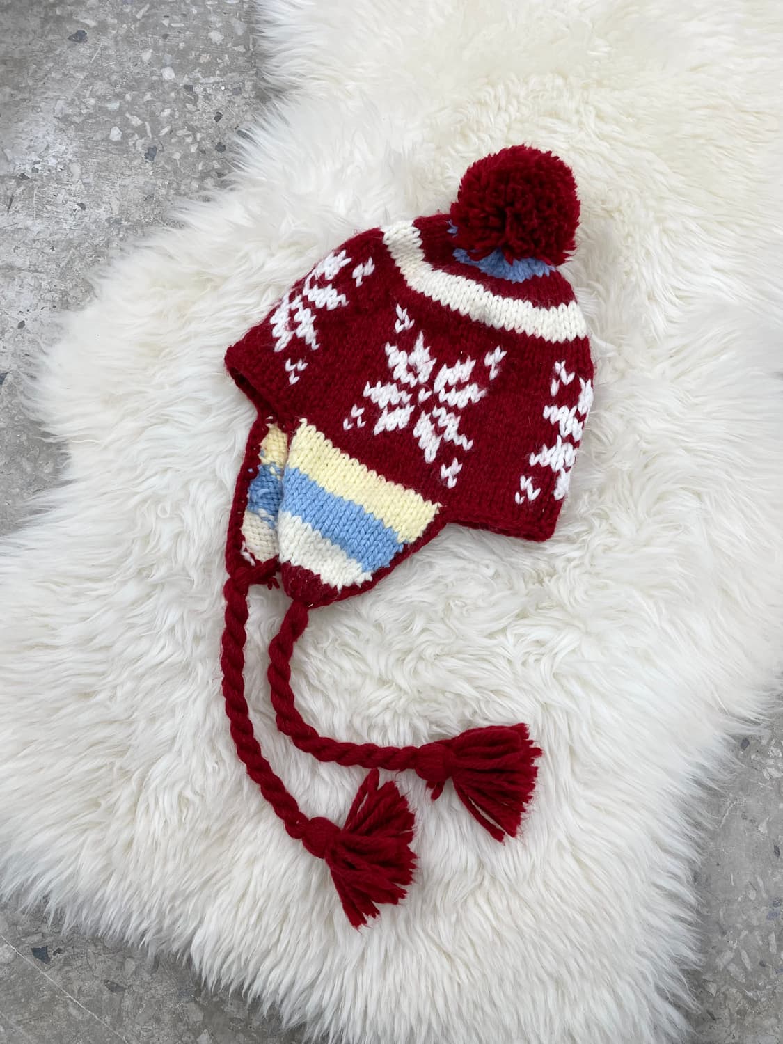 레드 노르딕 이어플랩  비니 상품이미지4