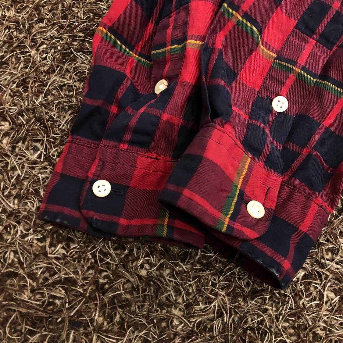 폴로 랄프로렌 레드 체크 셔츠 상품이미지4