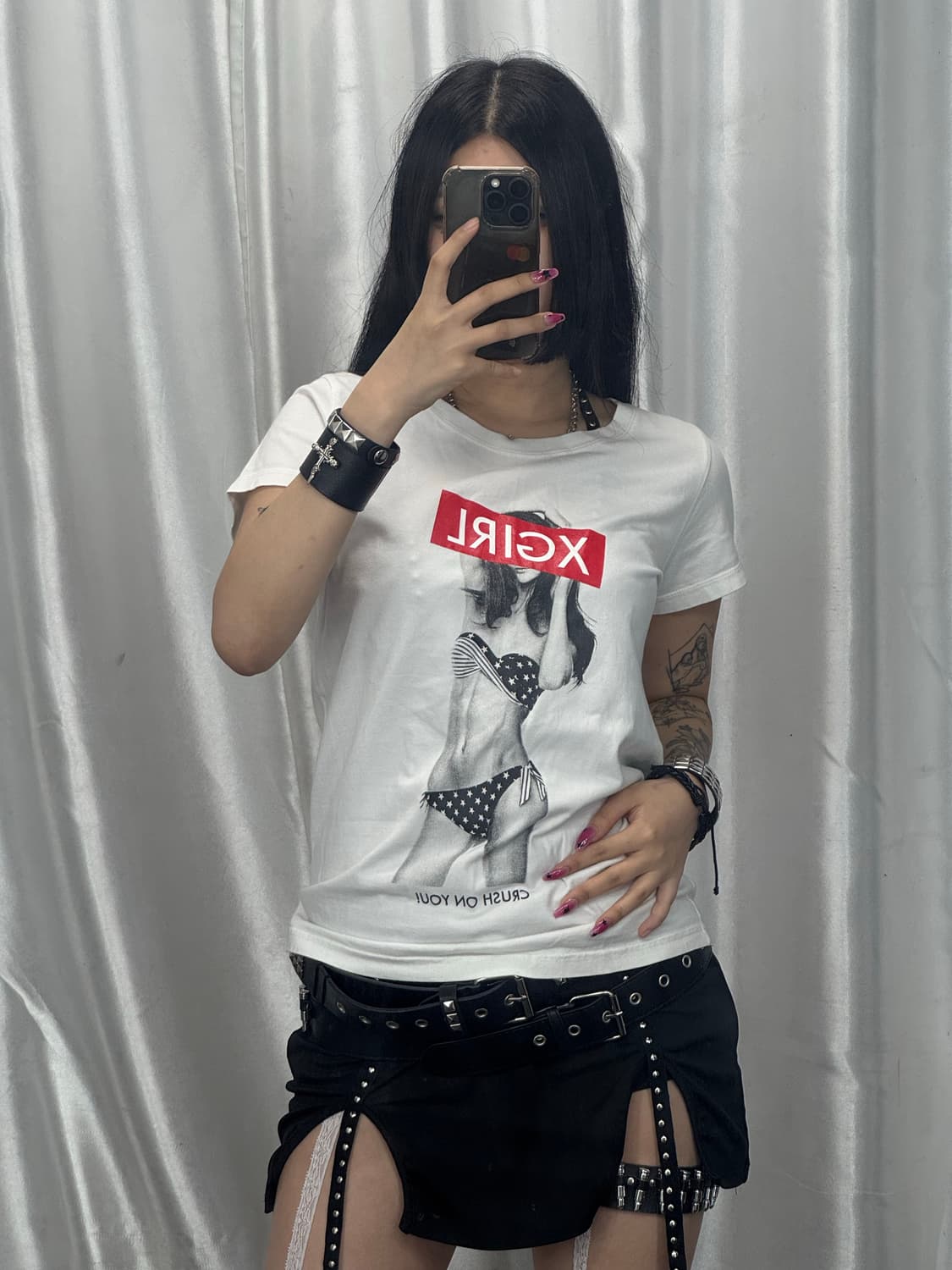 X-Girl printed short sleeve 상품이미지2