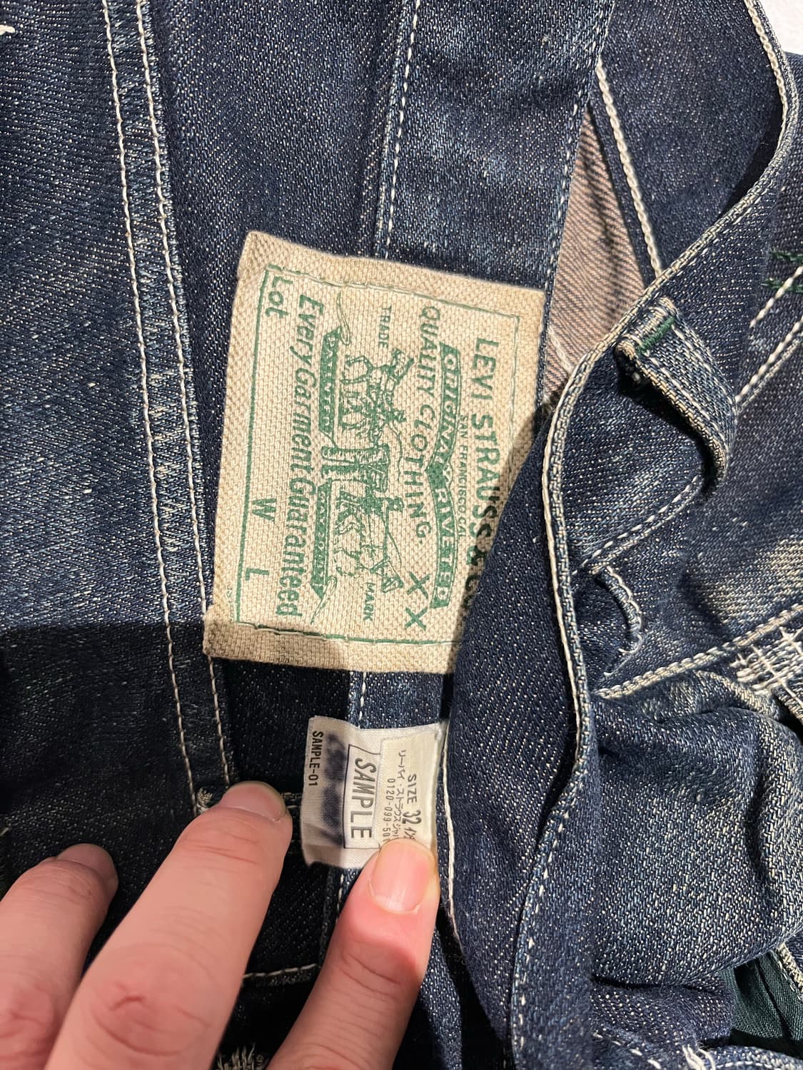 리바이스 심플 희기 데님 소장용 청바지 상품이미지3