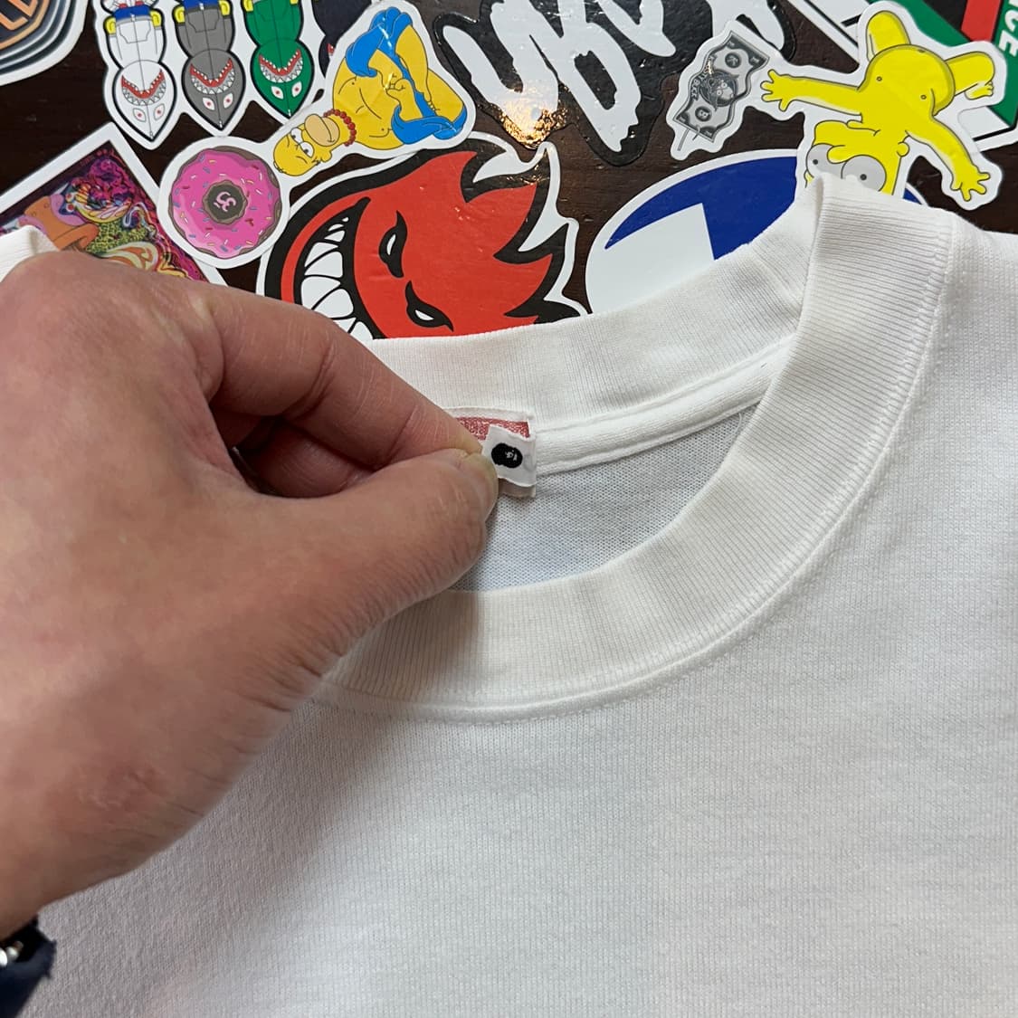 Early 00s 베이프 키스 패러디 롱슬리브 티셔츠 XL 상품이미지9