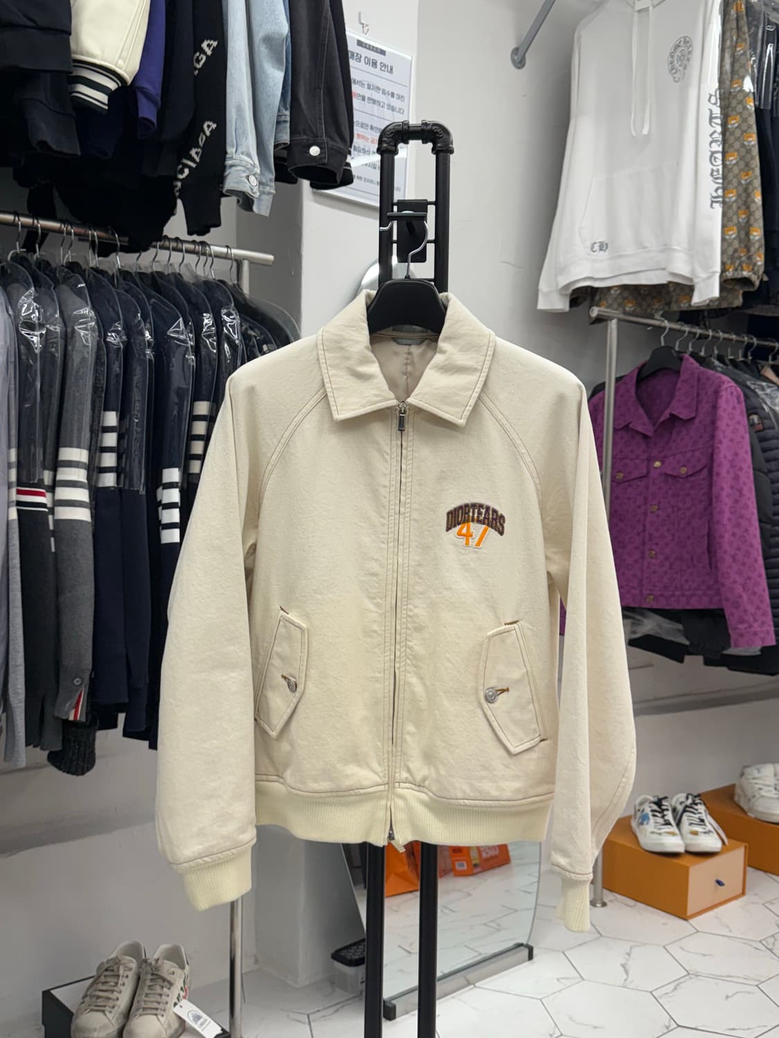 [48] 디올 X 데님티어스 코튼 블루종 자켓 상품이미지1