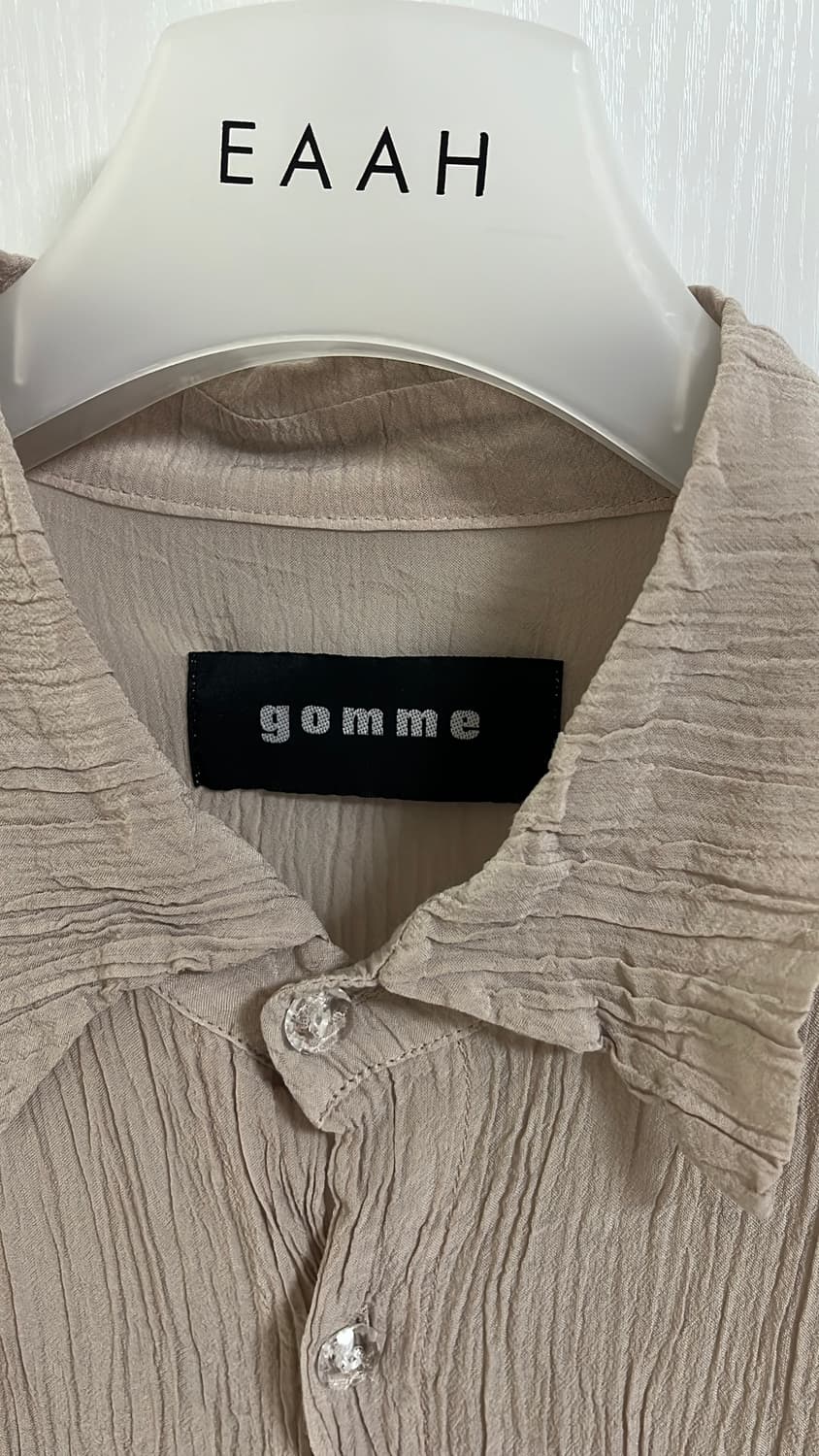 Gomme 곰므 플리츠 셔츠 55,66 상품이미지3