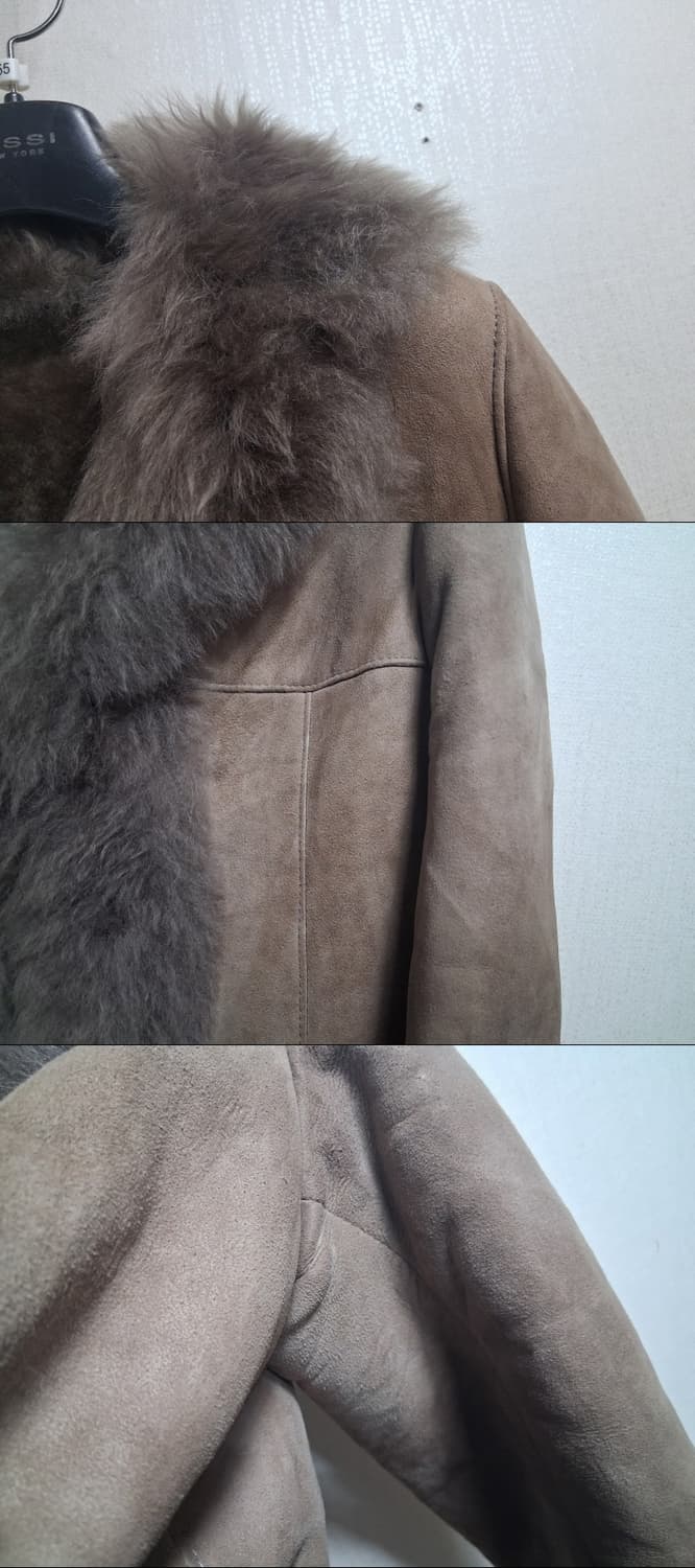 일본구제 스페인산 양털무스탕쟈켓 여성 마른 55까지적당   상품이미지5