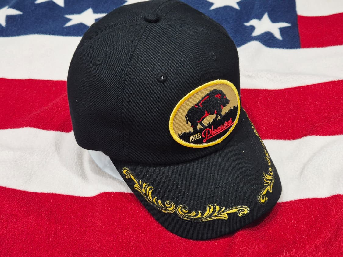 PLEASURES 플레져스 볼캡 모자 블랙 상품이미지1