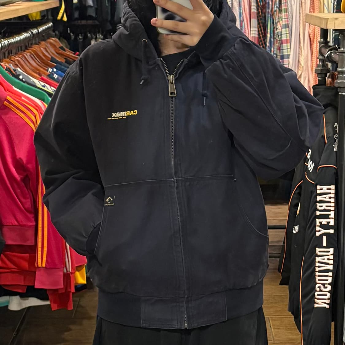 [HI] VTG 드라이덕 카맥스 후드 워크 자켓 네이비 상품이미지1