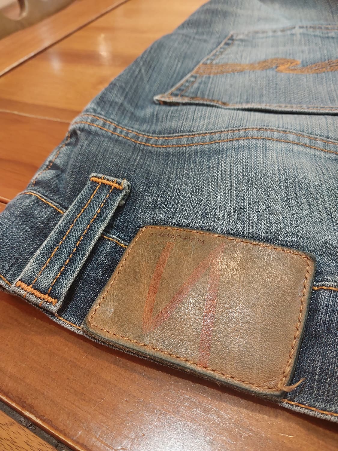 누디진 씬핀 Oscar worn dark 데님 29사이즈 상품이미지8