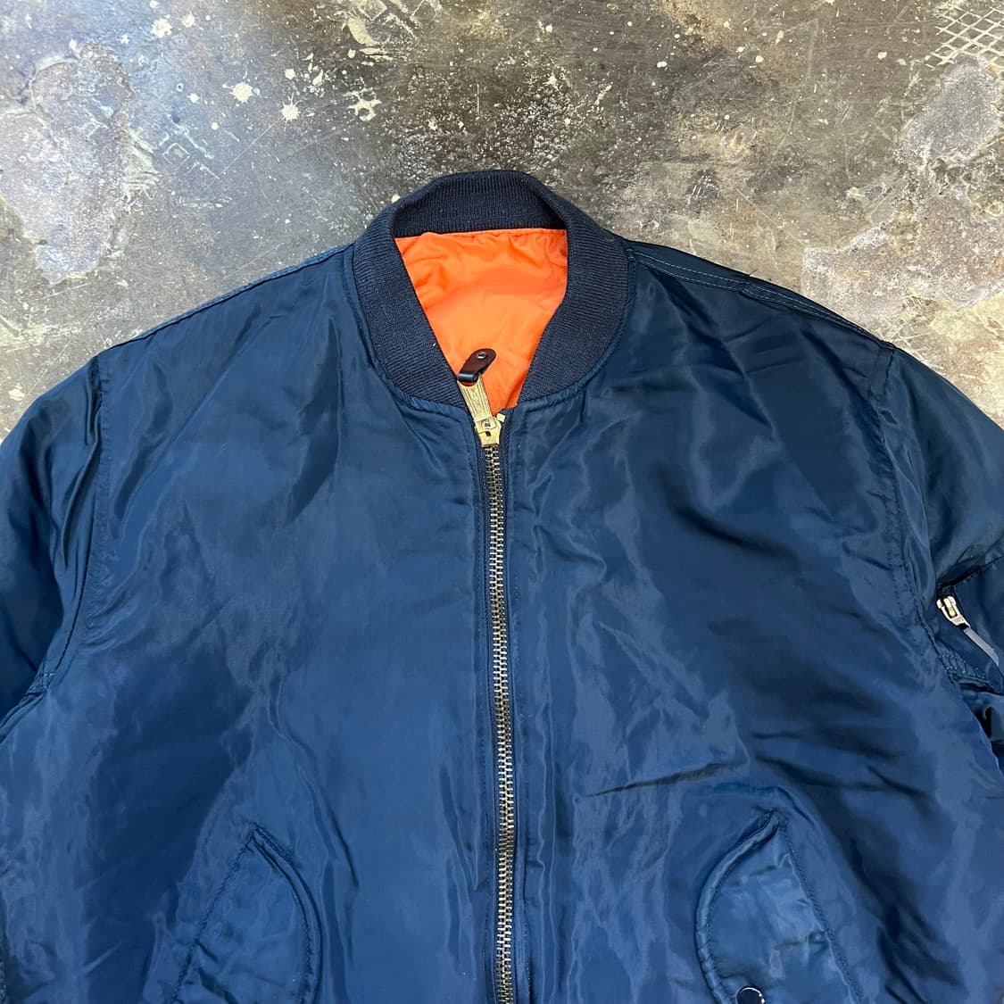 M) 알파 인더스트리 빈티지 MA-1 항공점퍼 메이드인 코리아 아메카지 상품이미지2