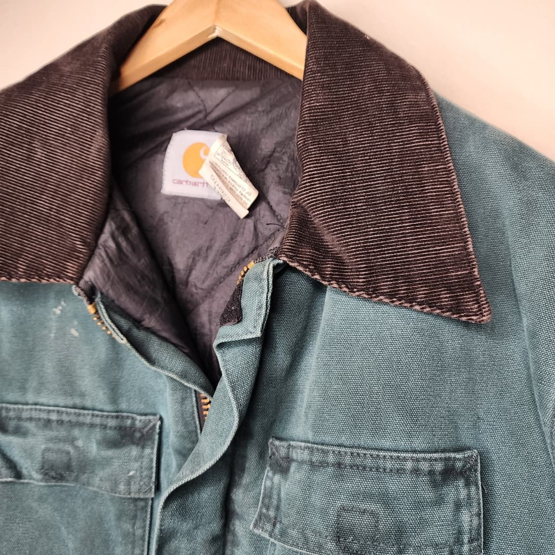 칼하트 C26 캔버스 자켓 헌터 그린 상품이미지3