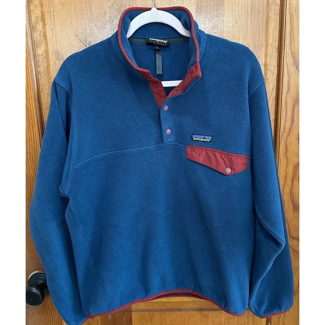 12FW 파타고니아 신칠라 스냅-T 블루/버건디 상품이미지1
