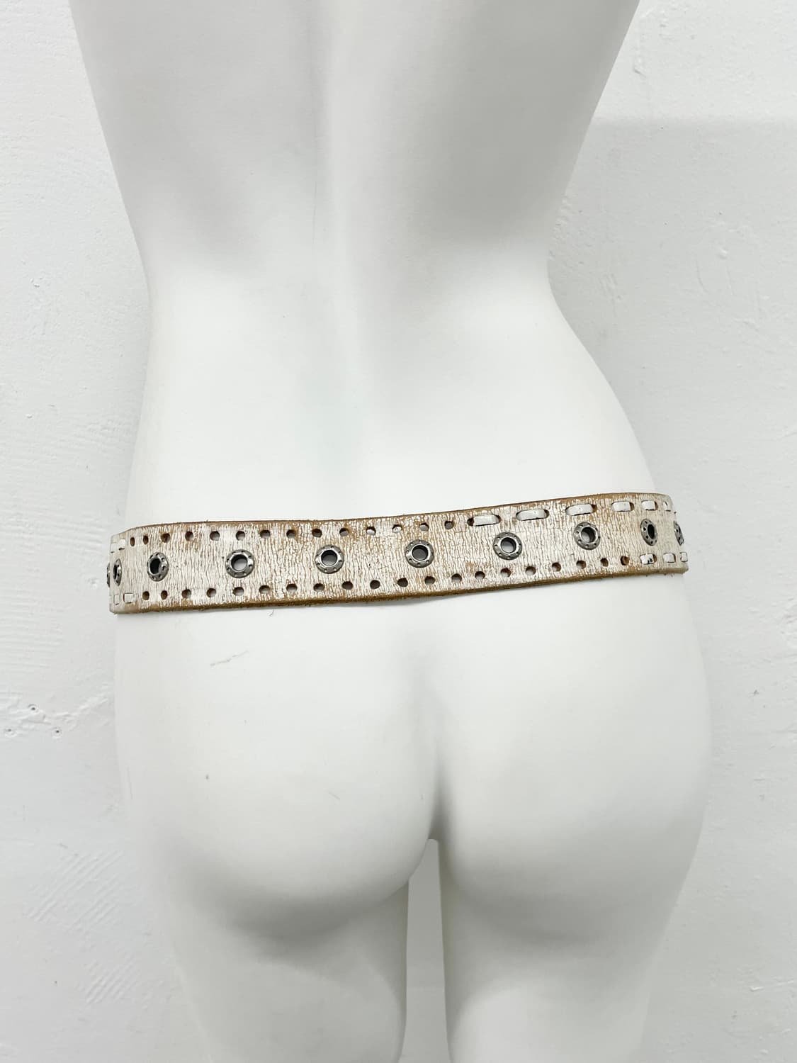 리얼레더 워싱 스티치 웨스턴 버클 벨트 상품이미지4