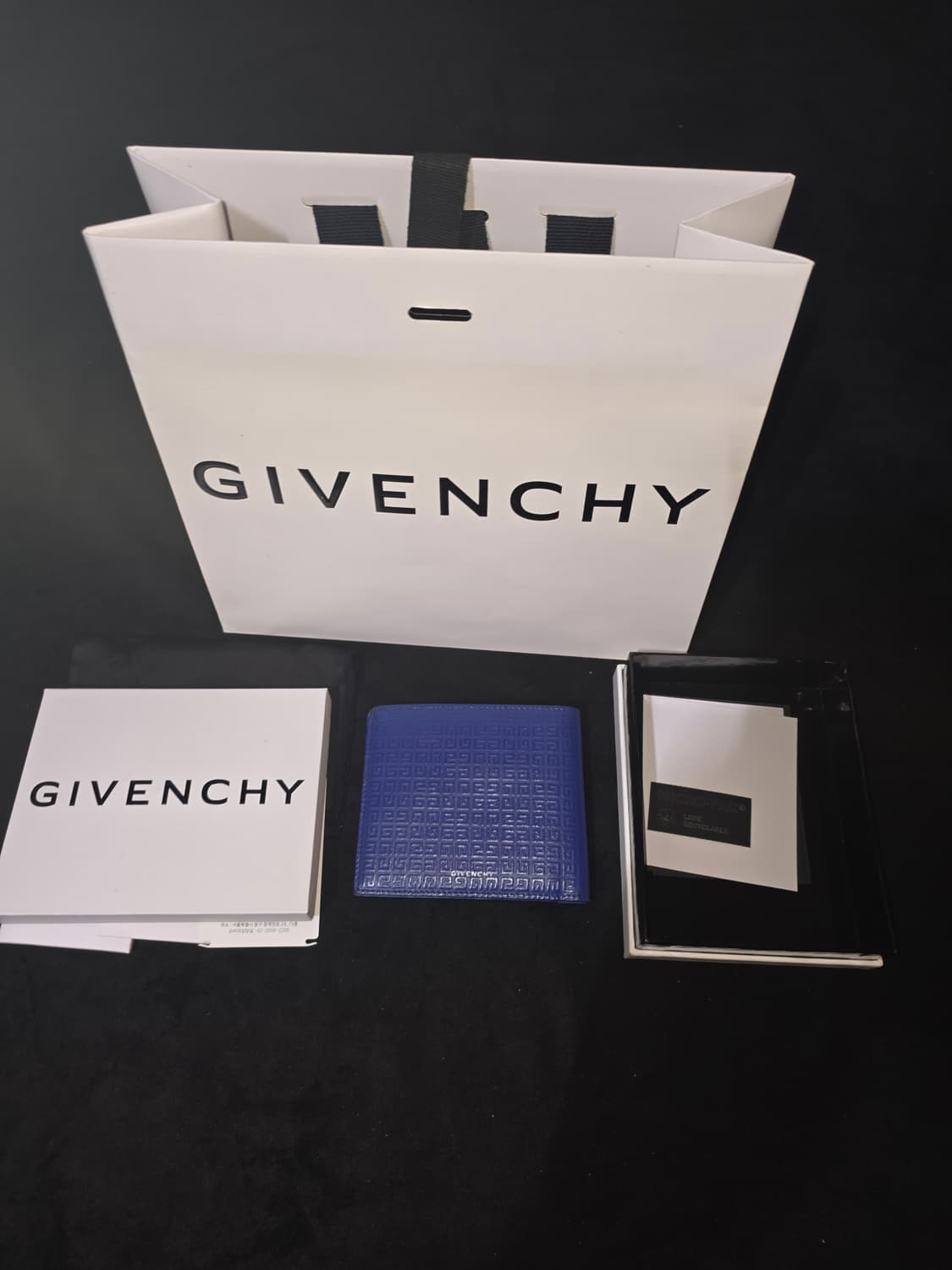 지방시 남성 반지갑 블루 상품이미지6