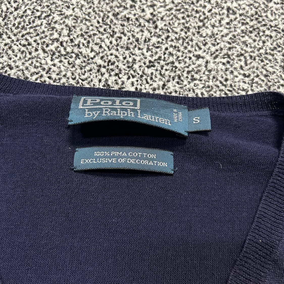 폴로 랄프로렌 네이비 피마 코튼 니트 상품이미지4