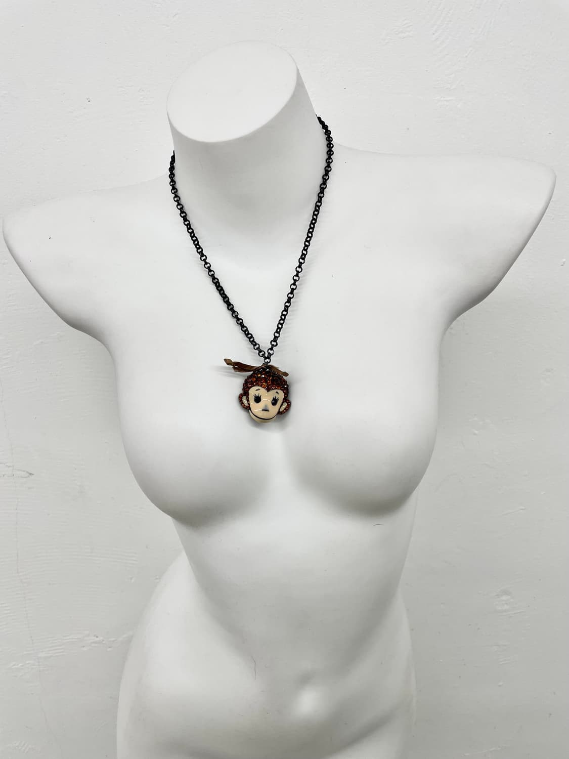 y2k 큐빅 몽키 네크리스 상품이미지5