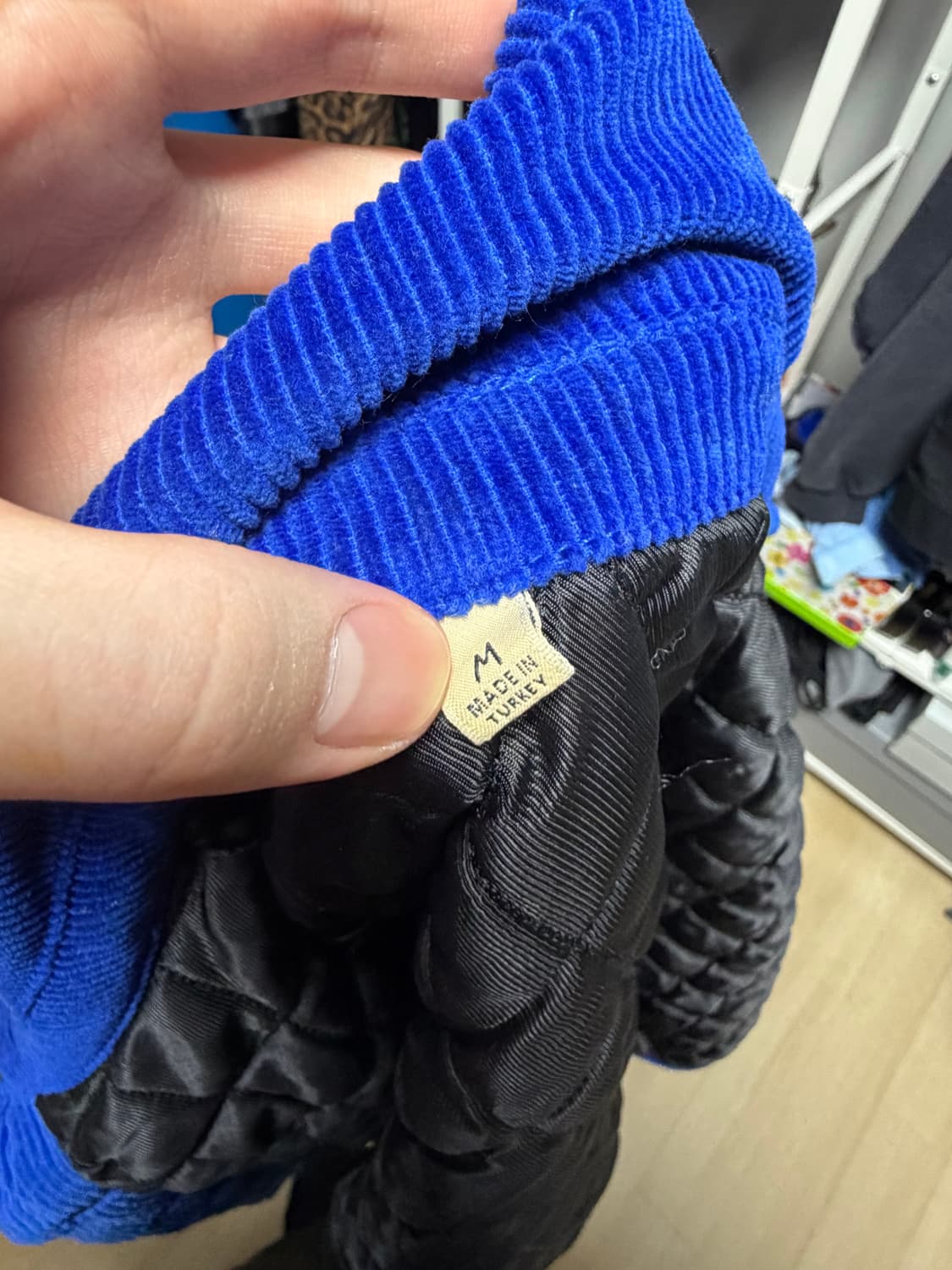 스투시 코드 퀼티드 오버셔츠 로얄 블루 M 사이즈 상품이미지3