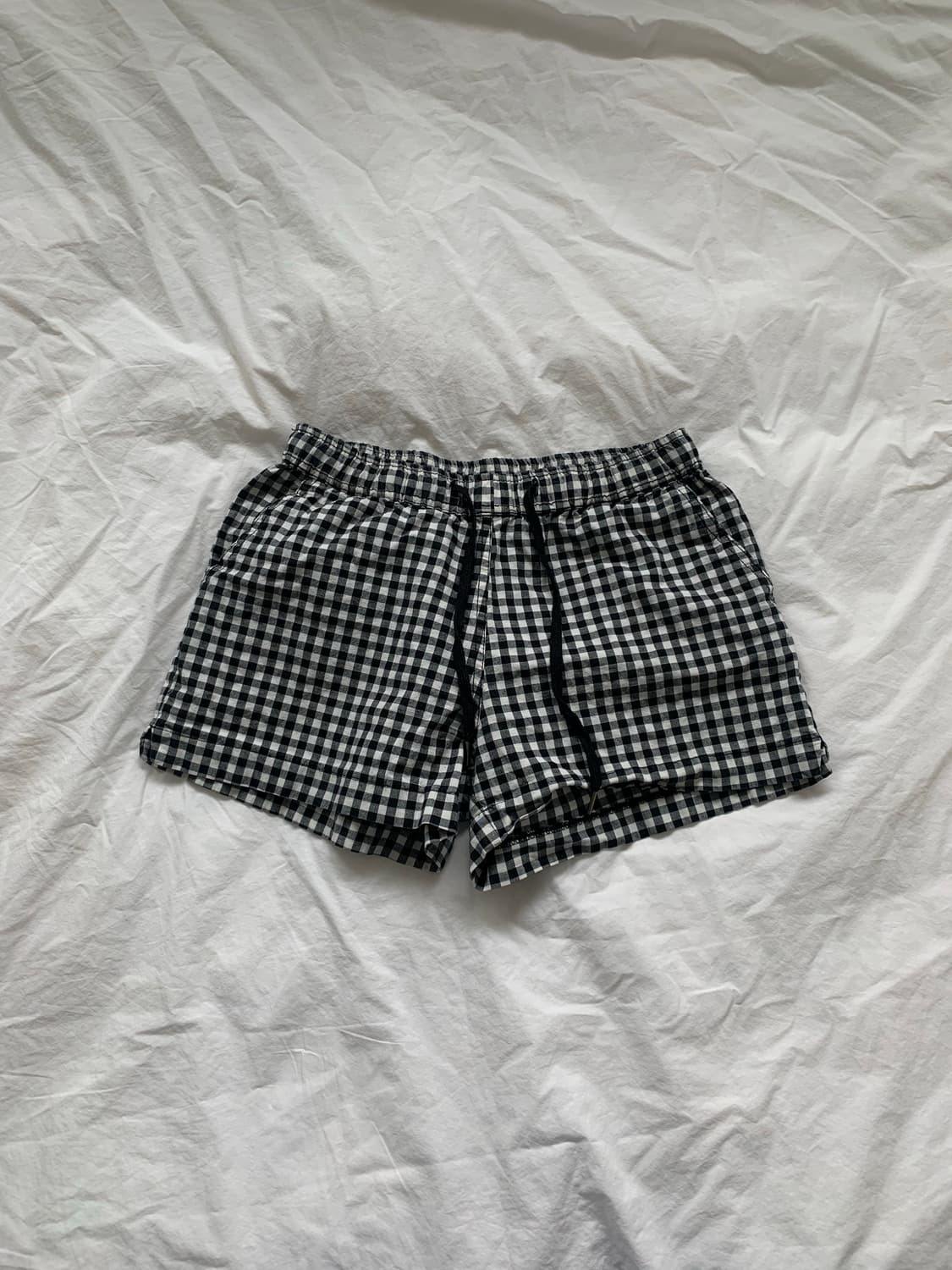 깅엄 체크 쇼츠 상품이미지1