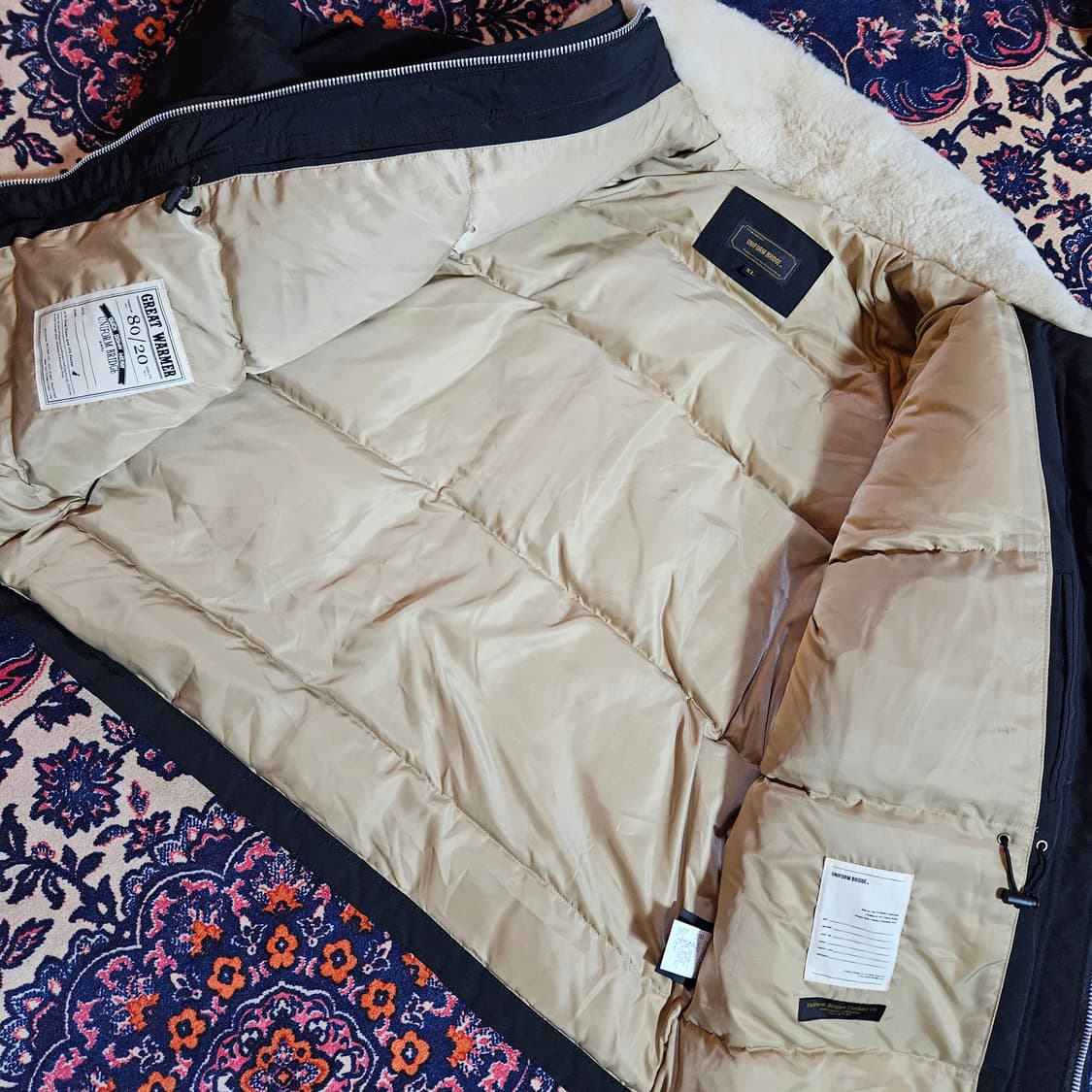 유니폼브릿지 프리미엄 덕다운 양털 자켓 XL size 상품이미지6