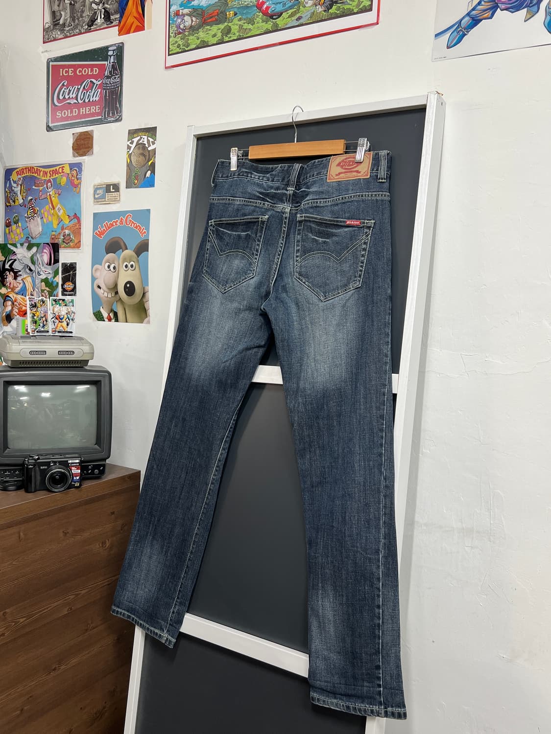 Dickies 디키즈 일자핏 워싱 데님 팬츠 상품이미지1