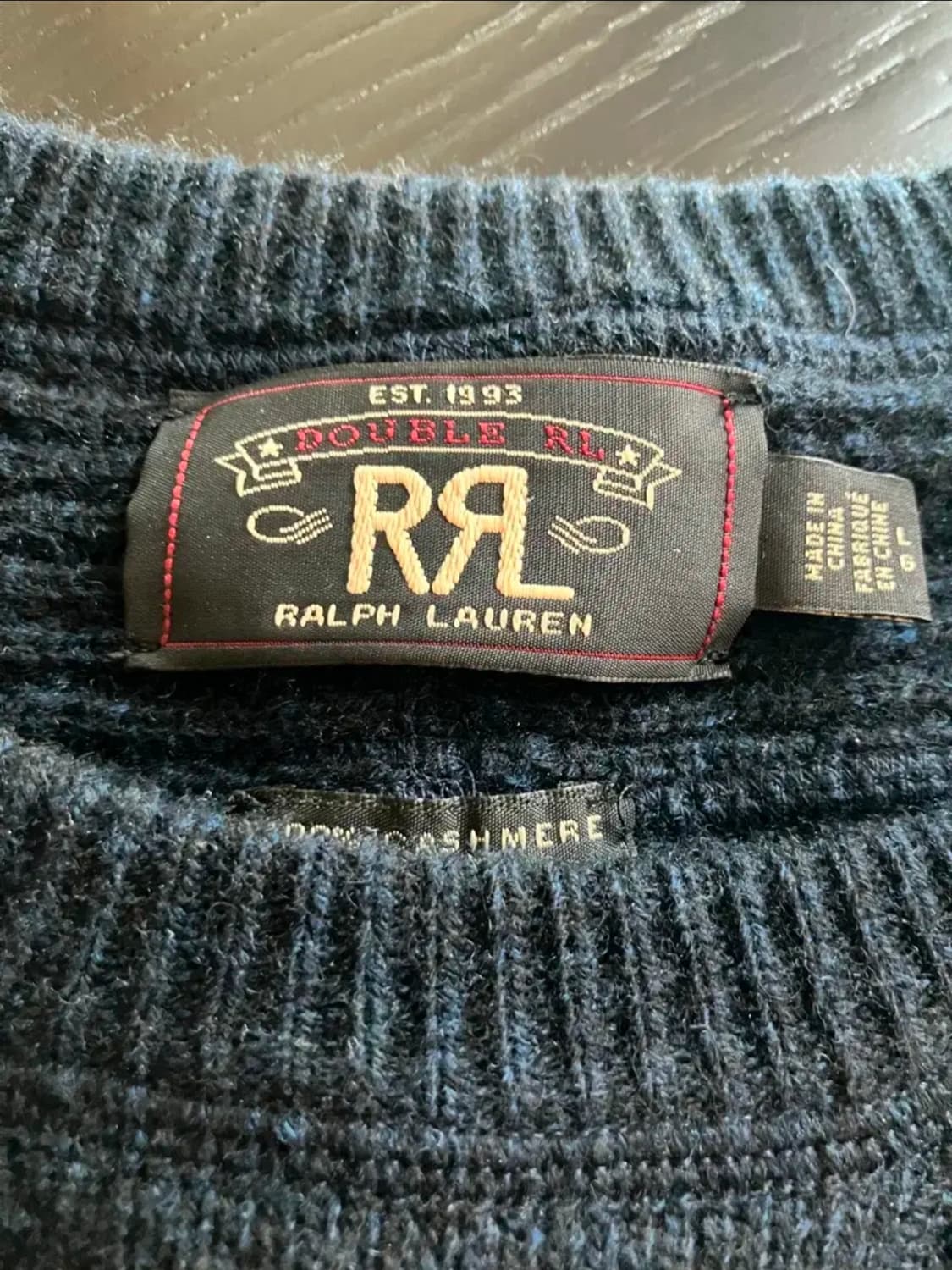 RRL 캐시미어 와플 니트 L 상품이미지2