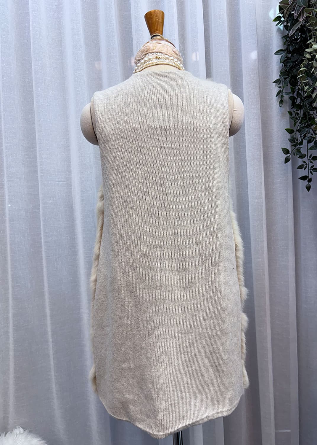 롱니트 퍼 베스트 상품이미지3