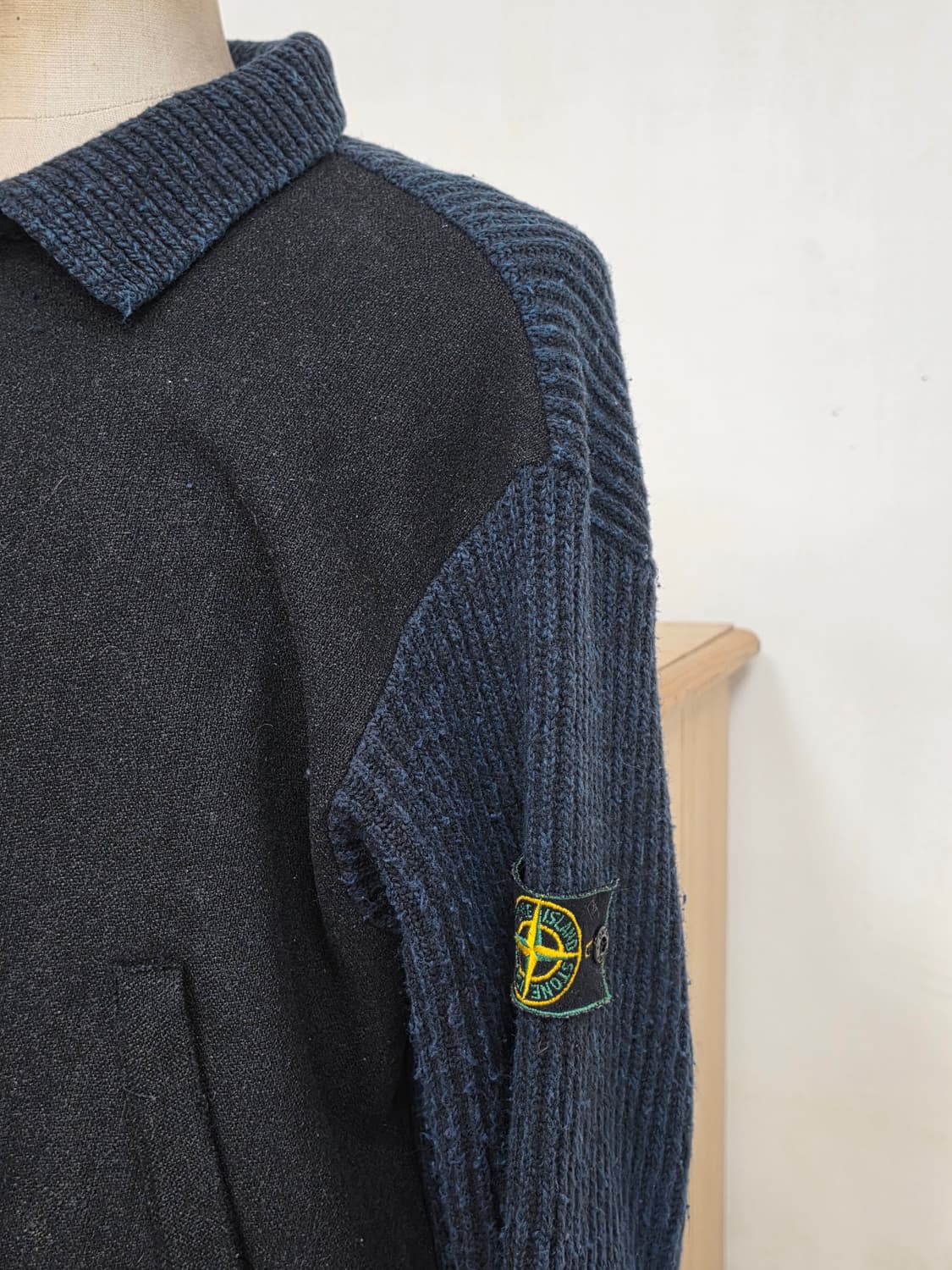 95AW 스톤 아일랜드 그린 엣지 울 집업 재킷 상품이미지3